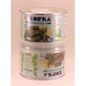 zorba grapevine leaves stuffed with rice in resealable can 2 14