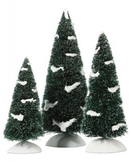 Department 56 Village Accessories, Set of 3 Heavily Snowed Pines