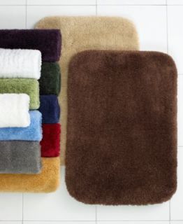 Martha Stewart Collection Bath Rugs, Plush Squares Cotton Collection