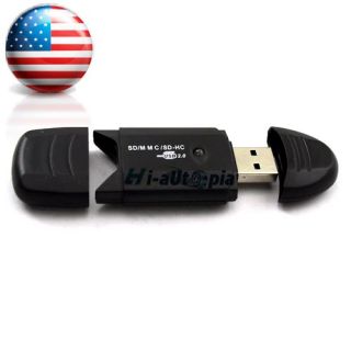 New USB 2 0 MMC SD SDHC Memory Card Reader Writer