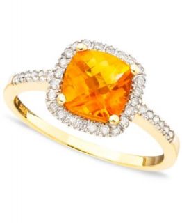 Victoria Townsend 18k Gold over Sterling Silver Ring, Citrine (1 1/4