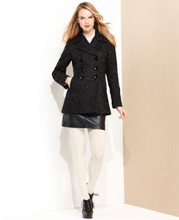 Nine West Coat, Tweed Wool Blend Pea Coat   Womens Coats