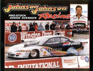 Allen Johnson Johnson Pro Stock Dodge Avenger NHRA Print 1998