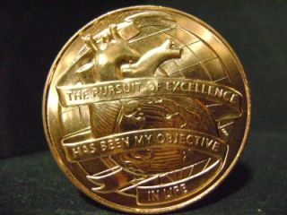 MICHAEL E. DEBAKEY M.D.act of congress 2007 medal 38mm.999 copper unc
