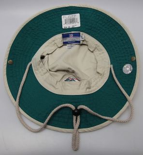 Miami Dolphins Beige Fishing Bucket Hat w/ Embroidered Logo by Reebok