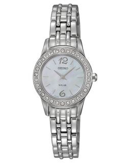 Seiko Watch, Womens Solar Stainless Steel Bracelet 23mm SUP125   All