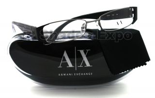 New Armani Exchange Eyeglasses AX 231 Black D4E AX231 Auth