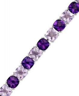Sterling Silver Bracelet, Amethyst (21 ct. t.w.) and Pink Amethyst (19