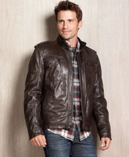 Kenneth Cole Jacket, Leather Moto Jacket