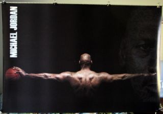 Michael Jordan Horiz Arms Spread Tattoo Poster