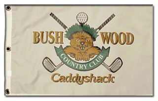 Caddyshack Bush Wood Country Club Golf Pin 14x20 Golf Flag
