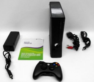 Microsoft Xbox 360 Slim System 1439 4GB Game Console Black Accessories