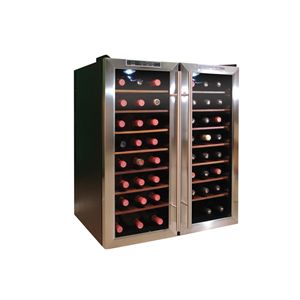 Vinotemp 48 Bottle Thermoelectric Wine Cooler   2 Temperature Zones VT