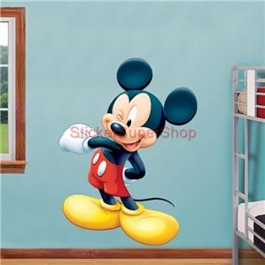 Huge Disney Mickey Mouse Decal Removable Wall Sticker Home Decor Art