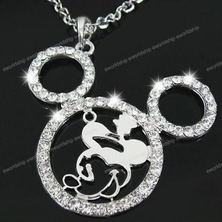 Mickey Mouse Crystal Jewelry Necklace KC72W