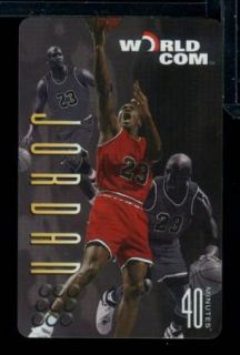 IC 1997 Worldcom Michael Jordan 40 Minute Phone Card Chicago Bulls