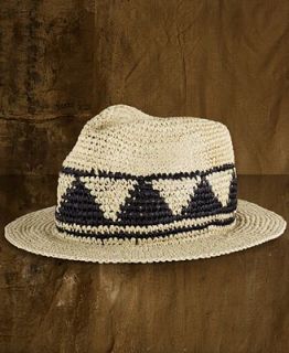 Denim & Supply Ralph Lauren Hat, Straw Fedora Hat