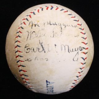 Babe Ruth Signed 1922 23 Yankees Team Baseball Ball PSA DNA