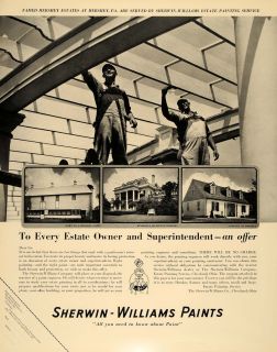 Ad Sherwin Williams Paints Estate Hershey Barn   ORIGINAL ADVERTISING