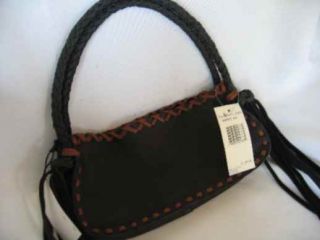 Ralph Lauren Leather Black Brown Mini Bag $395