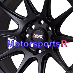 XXR 527 Black White Stripe Rims Concave Wheels 89 94 Nissan 240sx S13