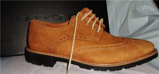 New Mens Mike Konos Wingtip Suede Oxford Shoes 10