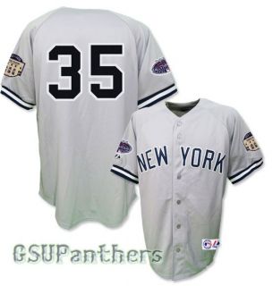 Mike Mussina 2008 New York Yankees All Star Grey Road Jersey Mens Sz