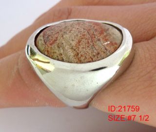 Powerful Protection and Balance Size 7 5 Srpentine Stone Ring Soul of