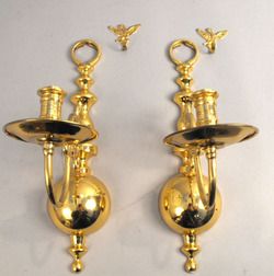 Solid Brass Candle Wall Sconces