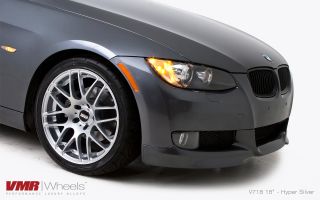 18x8 5 9 5 VMR 718 Hyper Silver Staggered Wheel 5x120 Fit BMW 325 328