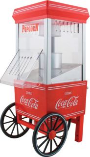 Mini Coca Cola Series Hot Air Popcorn Machine, Countertop Party Pop