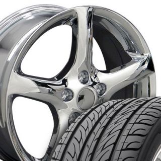 17 Altima Chrome Wheels Set of 4 Rims Tires Fit Nissan Maxima 300zx