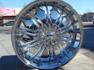 26 inch T706 Chrome Wheels Rims GMC Yukon Denali Sierra