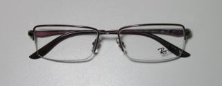 New Ray Ban 6154 54 17 140 Light Brown Half Rim Eyeglasses Glasses