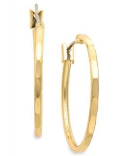 Charter Club Earrings, Gold Tone Inside Out Hoop Earrings   Fashion