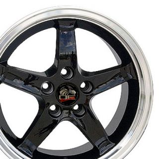 Single 17x9 Black Cobra R Wheel Fits Mustang® 94 04