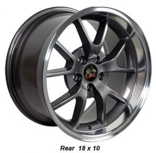 18 9 10 Anthracite FR500 Wheels Rims Fit Mustang® 94 04