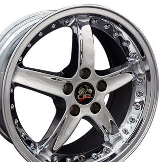 18 9 10 Chrome Cobra Wheels Rims Fit Mustang® GT 94 04