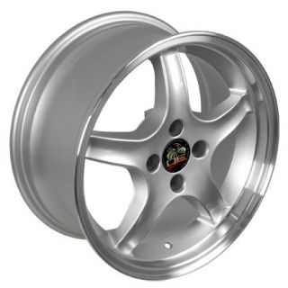 17 Cobra 4 Lug Wheels Silver 17x8 Rim Fits Mustang® GT