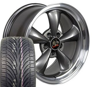 Anthracite Bullitt Wheels ZR Tires Bullet Rims Fit Mustang® GT 94 04