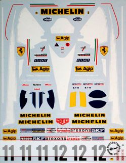 Full Sponsor Decal for Tamiya 1 20 Ferrari 312T3 Villeneuve Reutemann
