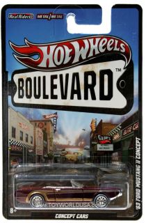 2012 Hot Wheels Boulevard Concept Cars 1963 Ford Mustang II Concept
