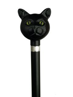 Harvy Cat Lovers Black Cat Walking Stick Cane Catatude New