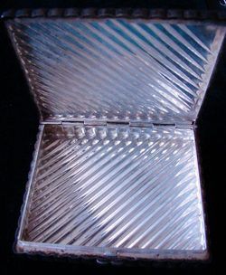 Fantastic Vintage Avedon Sterling Silver Hinged Case Box