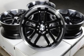 Black Wheels ES300 ES330 Lexus Sorento Eclipse Civic 5 Lug Rims