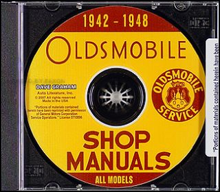 Oldsmobile CD Repair Shop Manual 1942 1946 1947 1948 Olds Series 60 66