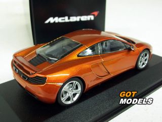 McLaren MP4 12C 2011 1 43 Scale Model Car by Minichamps Volcano Orange