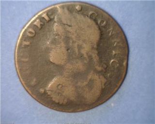 Rarity R6 w 4295 M 44 Z 10 1787 Dbl Connecticut Colonial Copper Coin