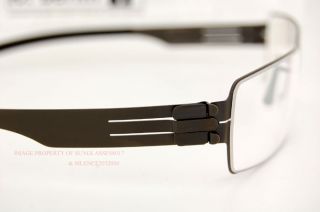 Brand New IC Berlin Eyeglasses Frames Model Greg Color Graphite Unisex