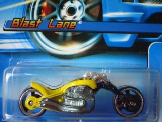 Hot Wheels 2006 Collectors Blast Lane Motorcycle Ylw